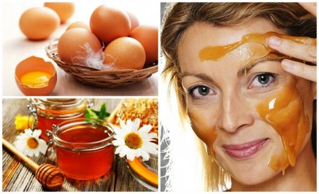 Un masque au jaune d'œuf et au miel aidera à tonifier la peau du visage. 